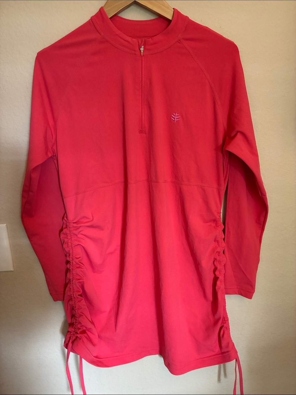 Coolibar Ruche Swim Shirt - Convertible Length Tunic size L